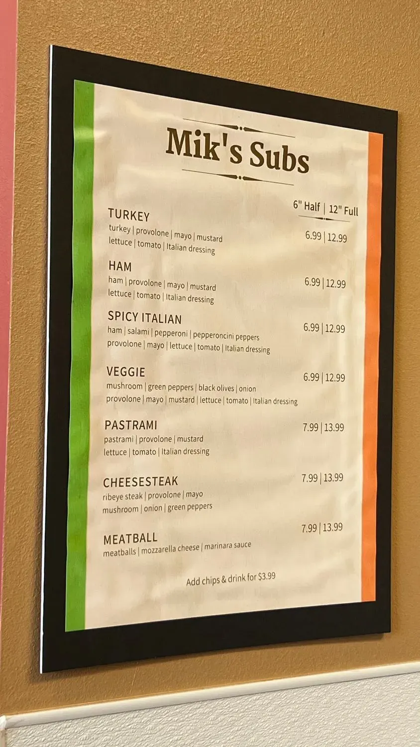 Menu 3