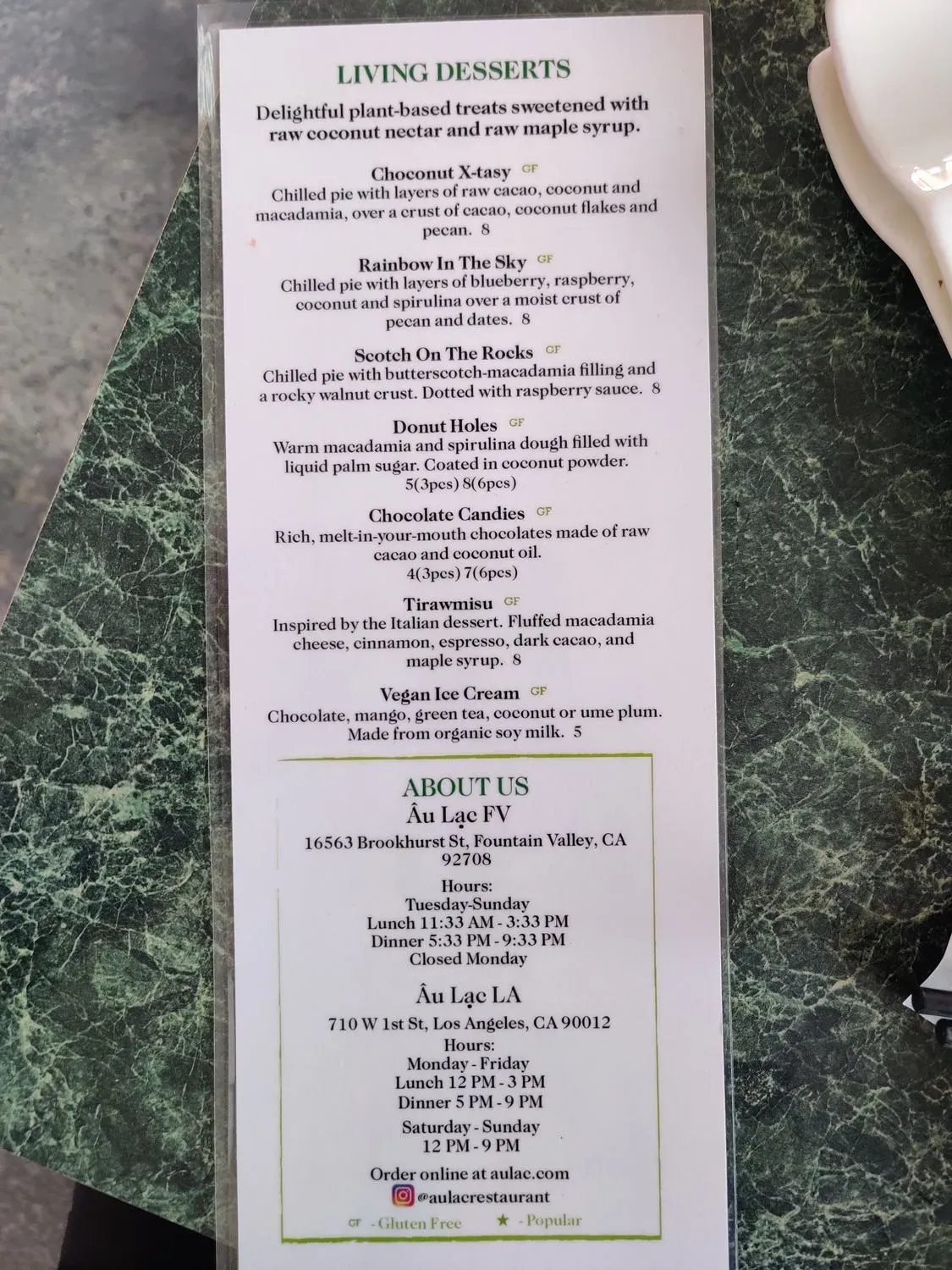 Menu 6