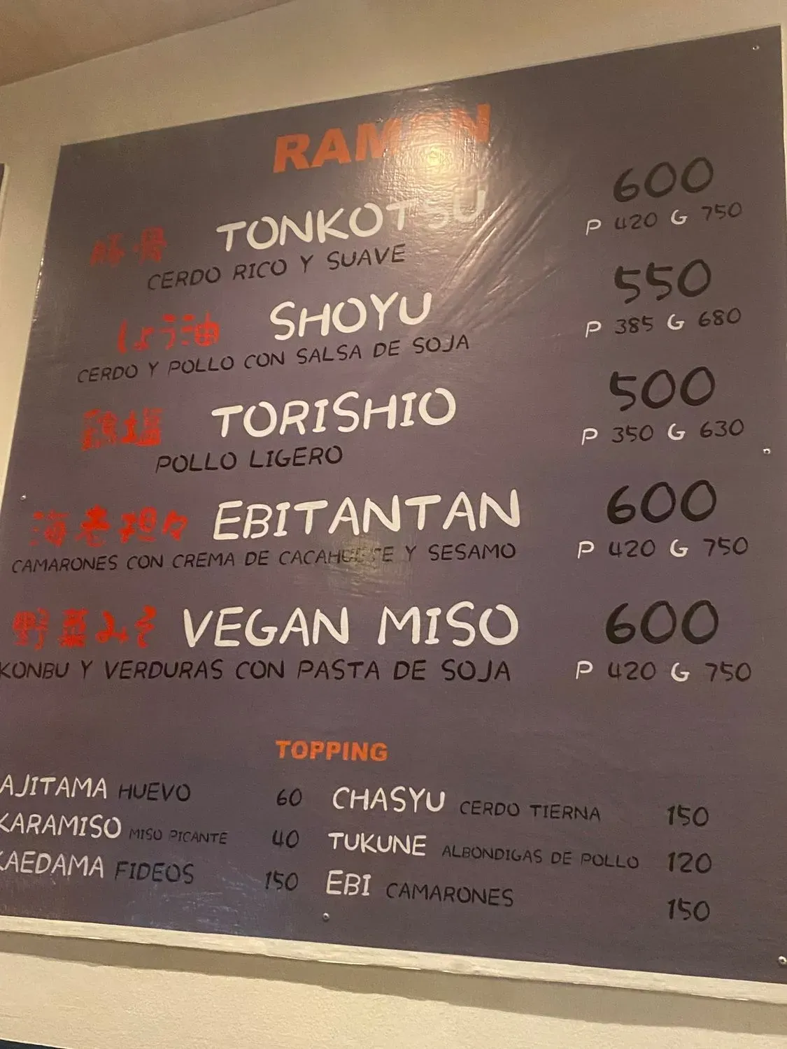 Menu 5