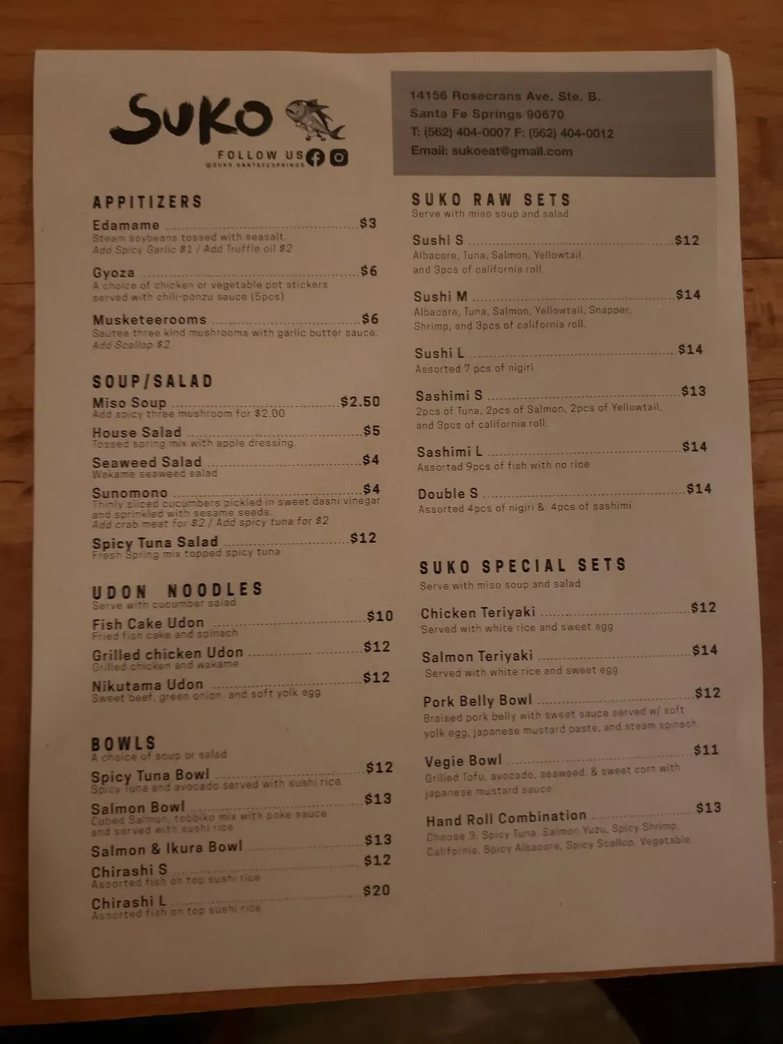 Menu 2