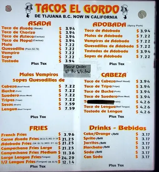 Menu 5