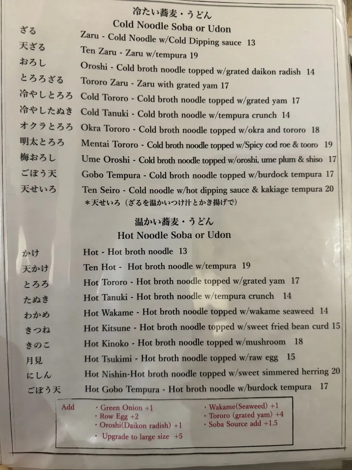 Menu 5