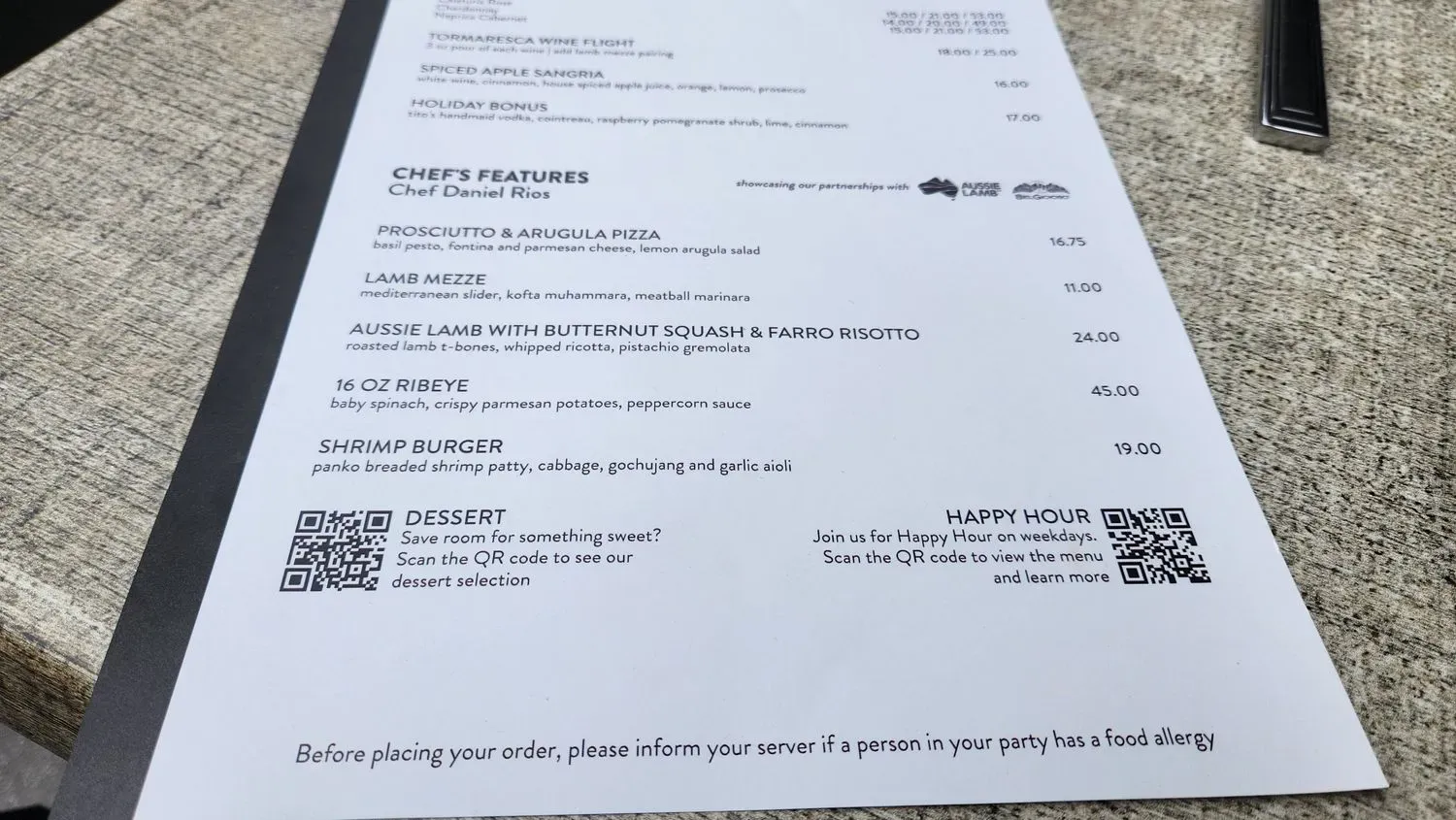 Menu 4