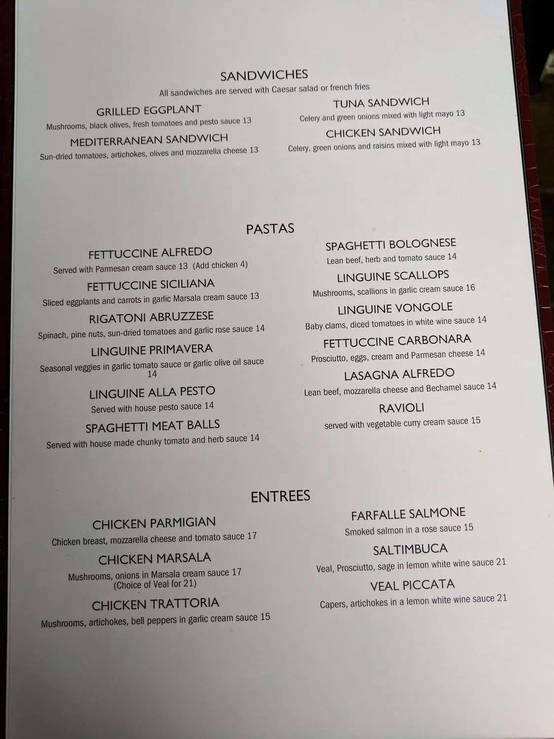 Menu 2