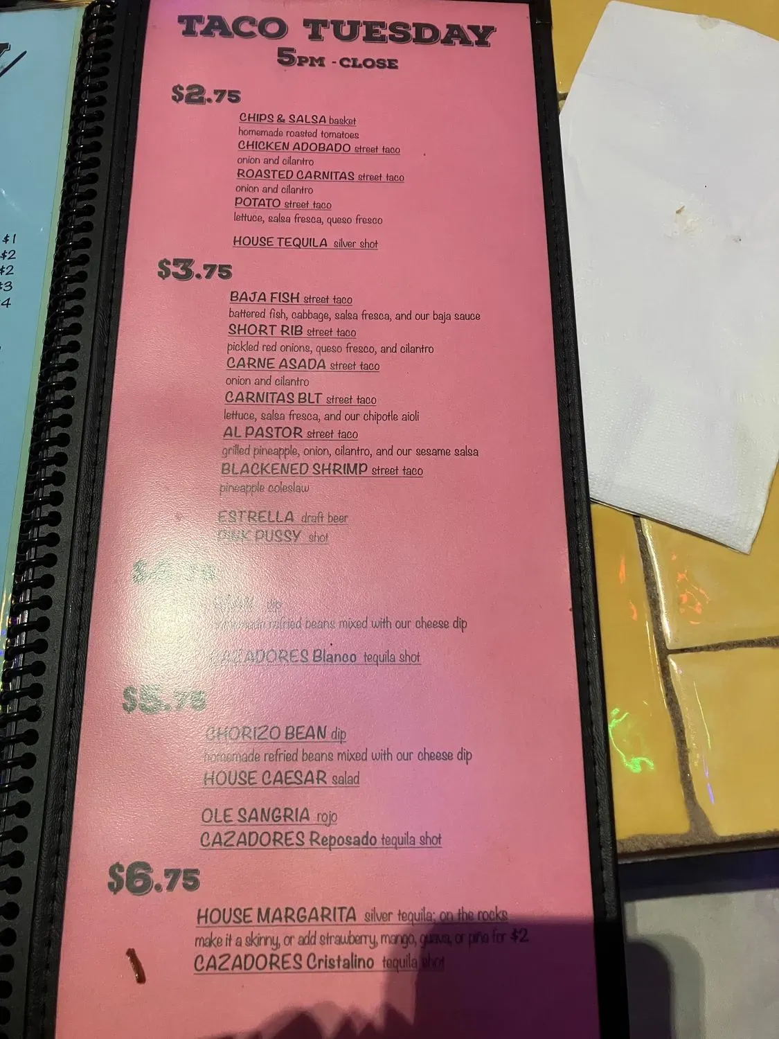 Menu 2