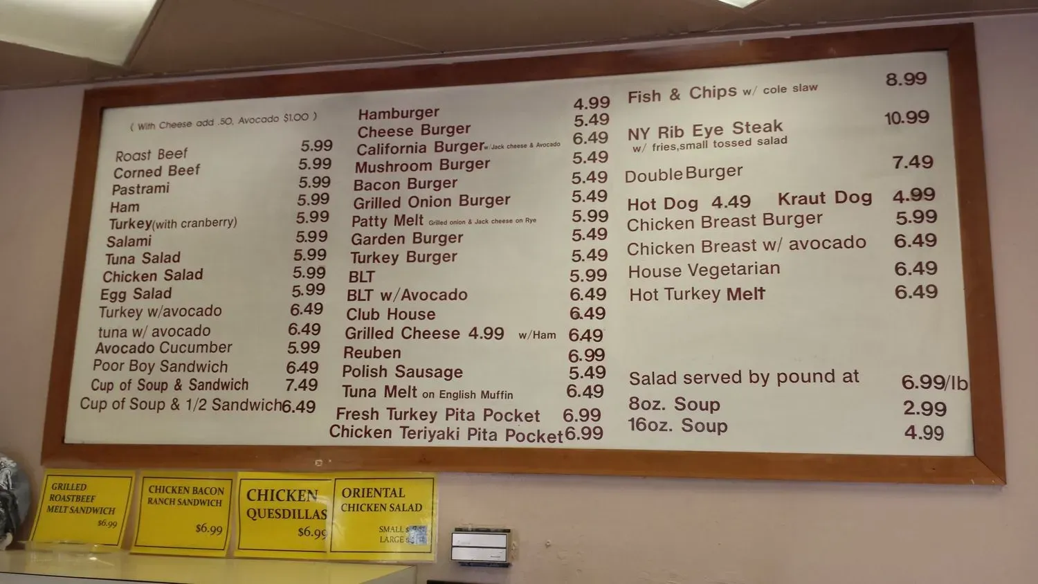 Menu 5