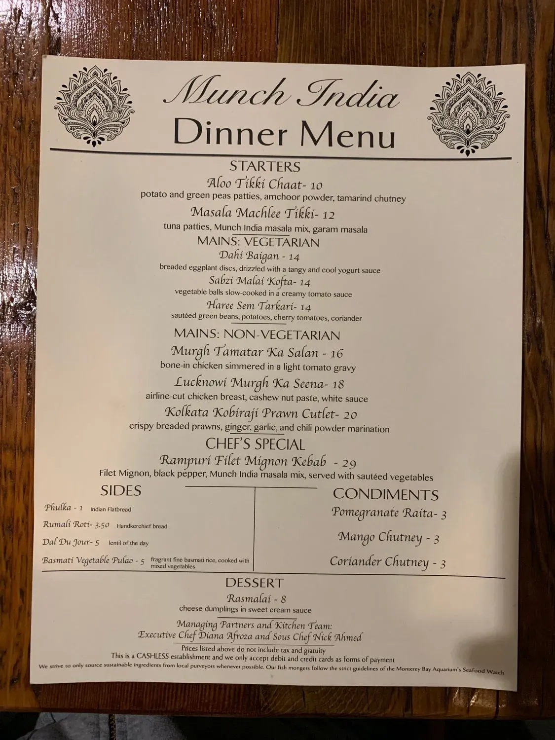 Menu 2