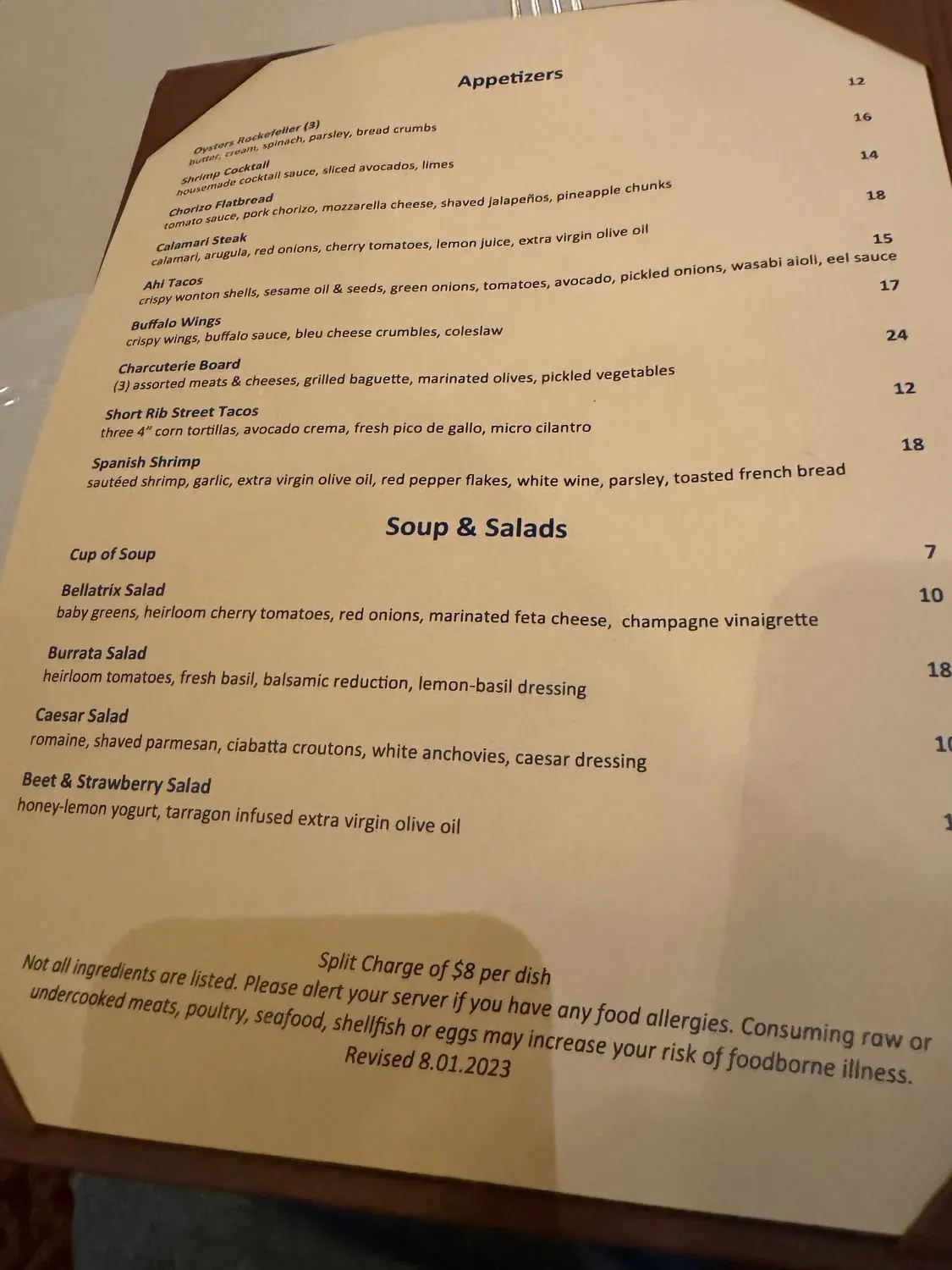 Menu 5