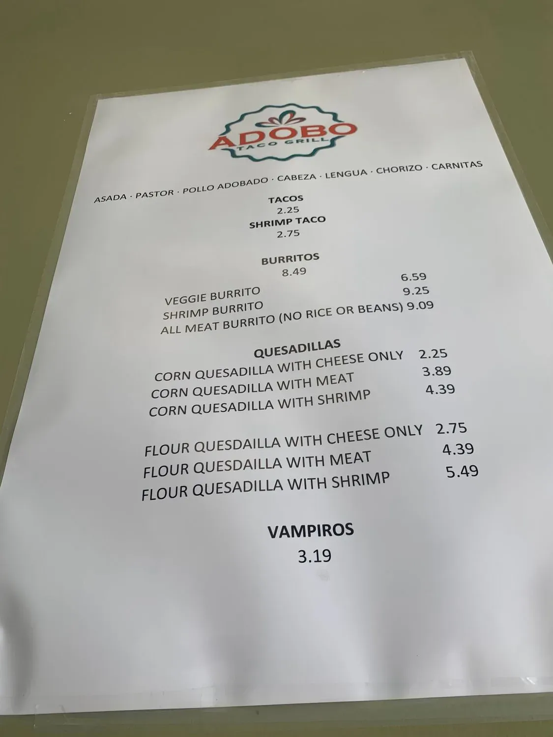 Menu 2