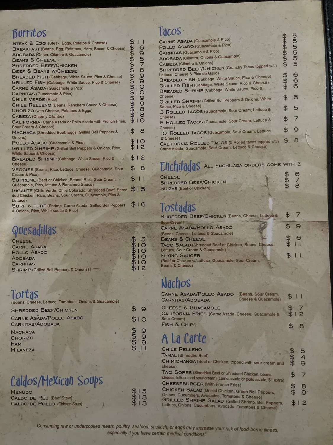 Menu 1