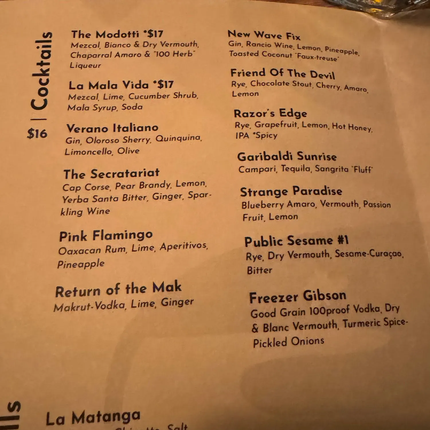 Menu 1