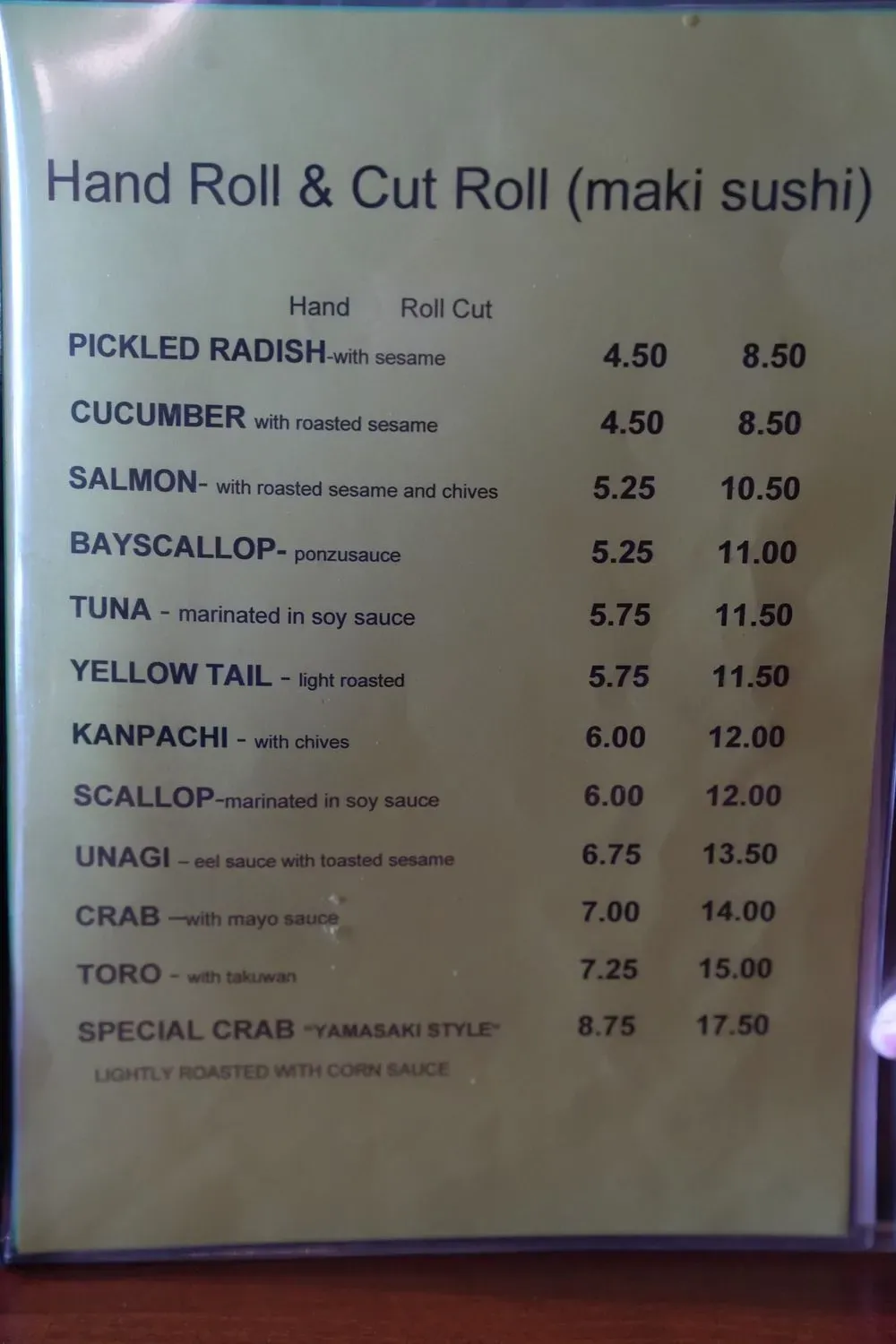 Menu 3