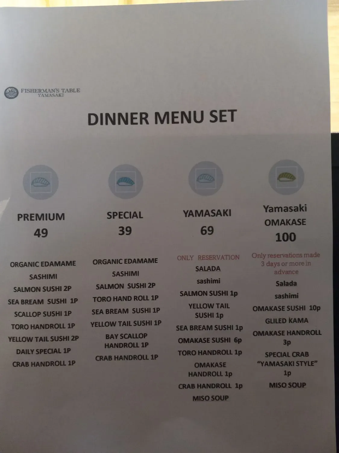 Menu 5