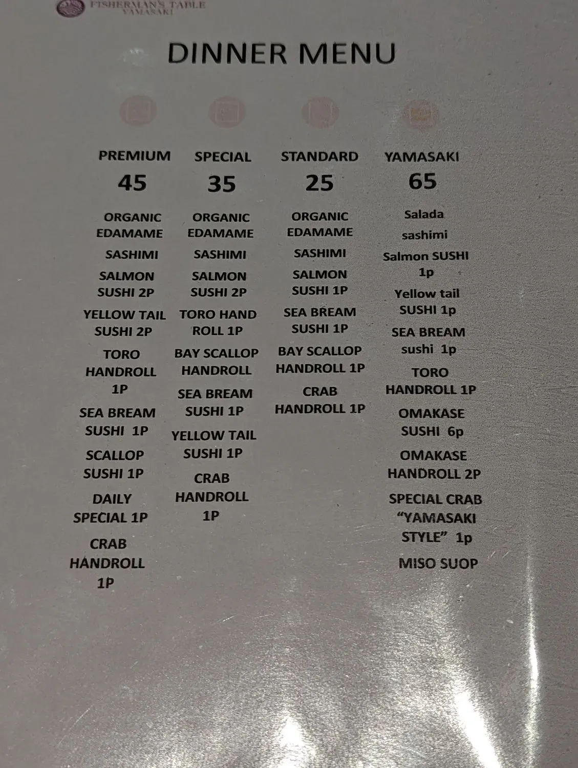 Menu 2