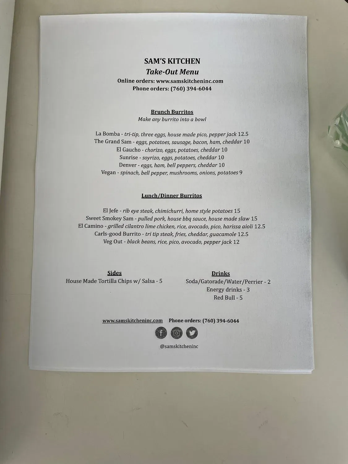 Menu 1