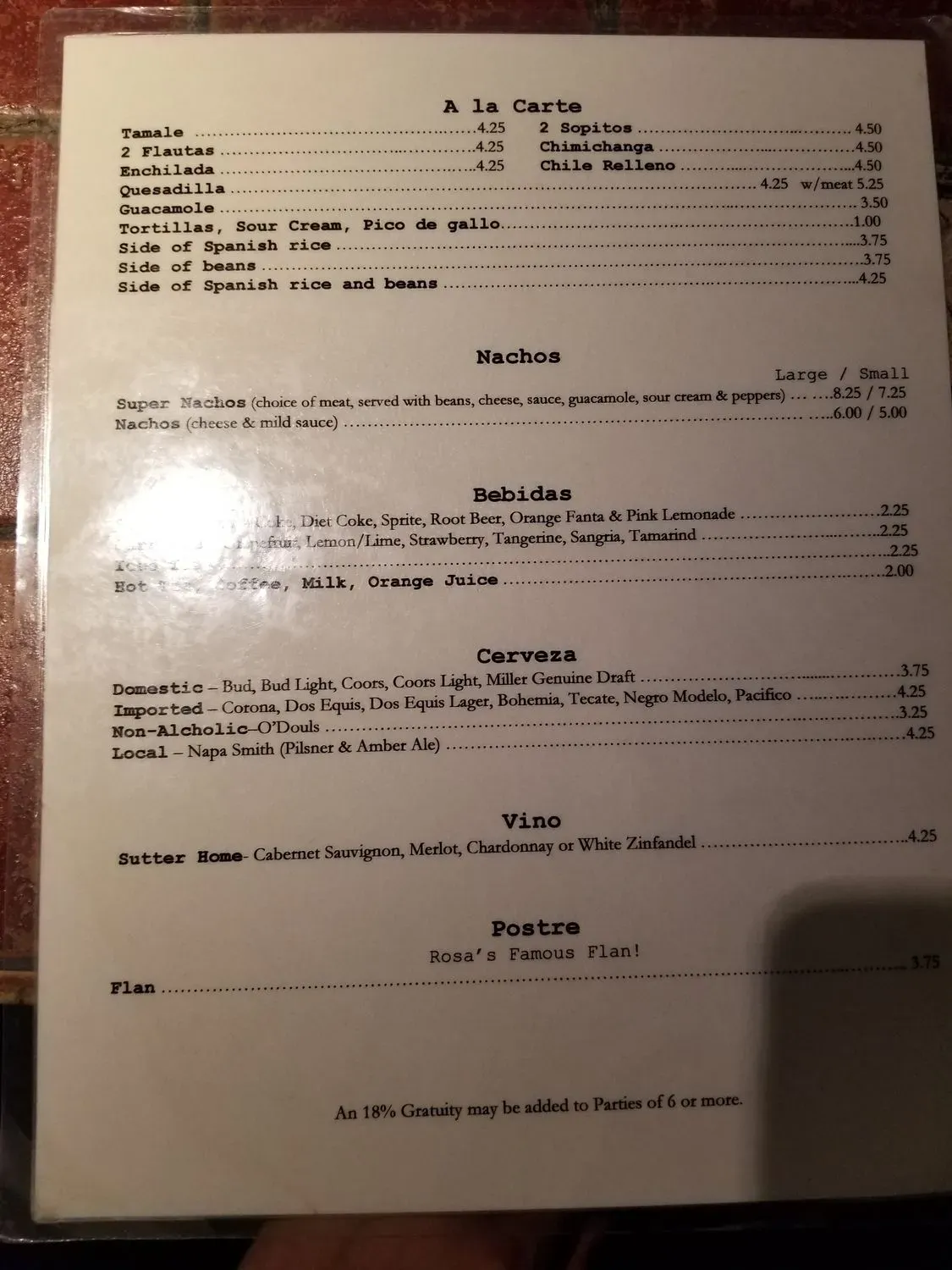 Menu 6