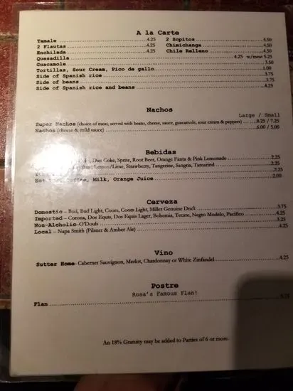 Menu 5