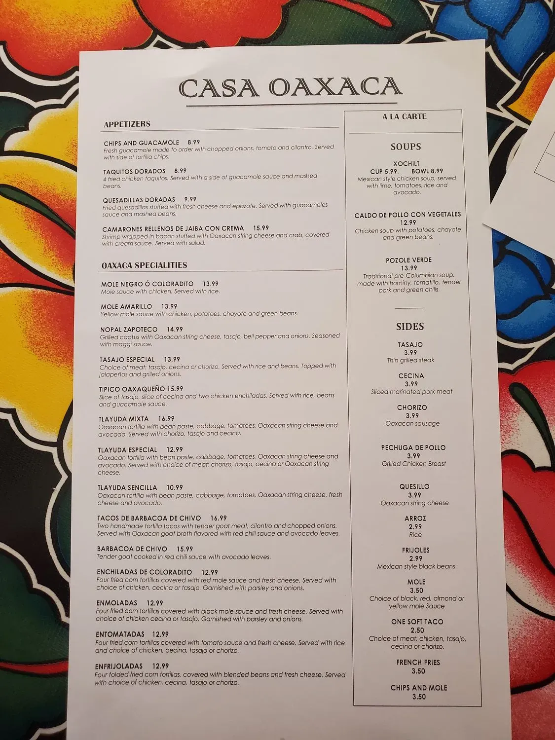 Menu 2