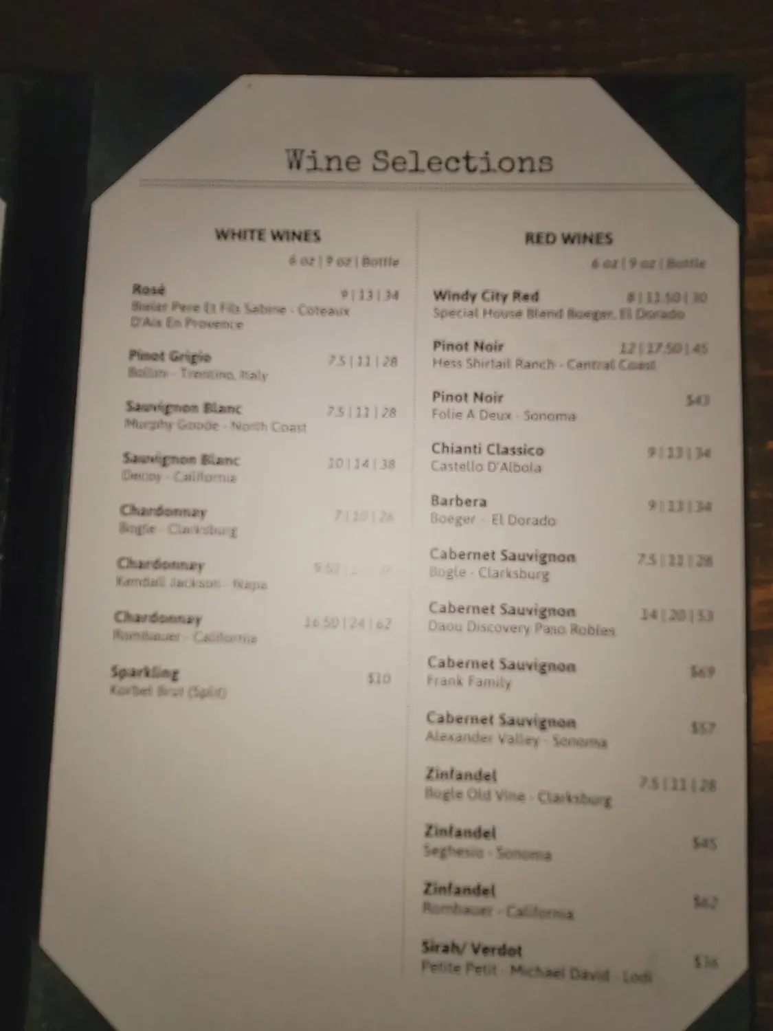 Menu 4