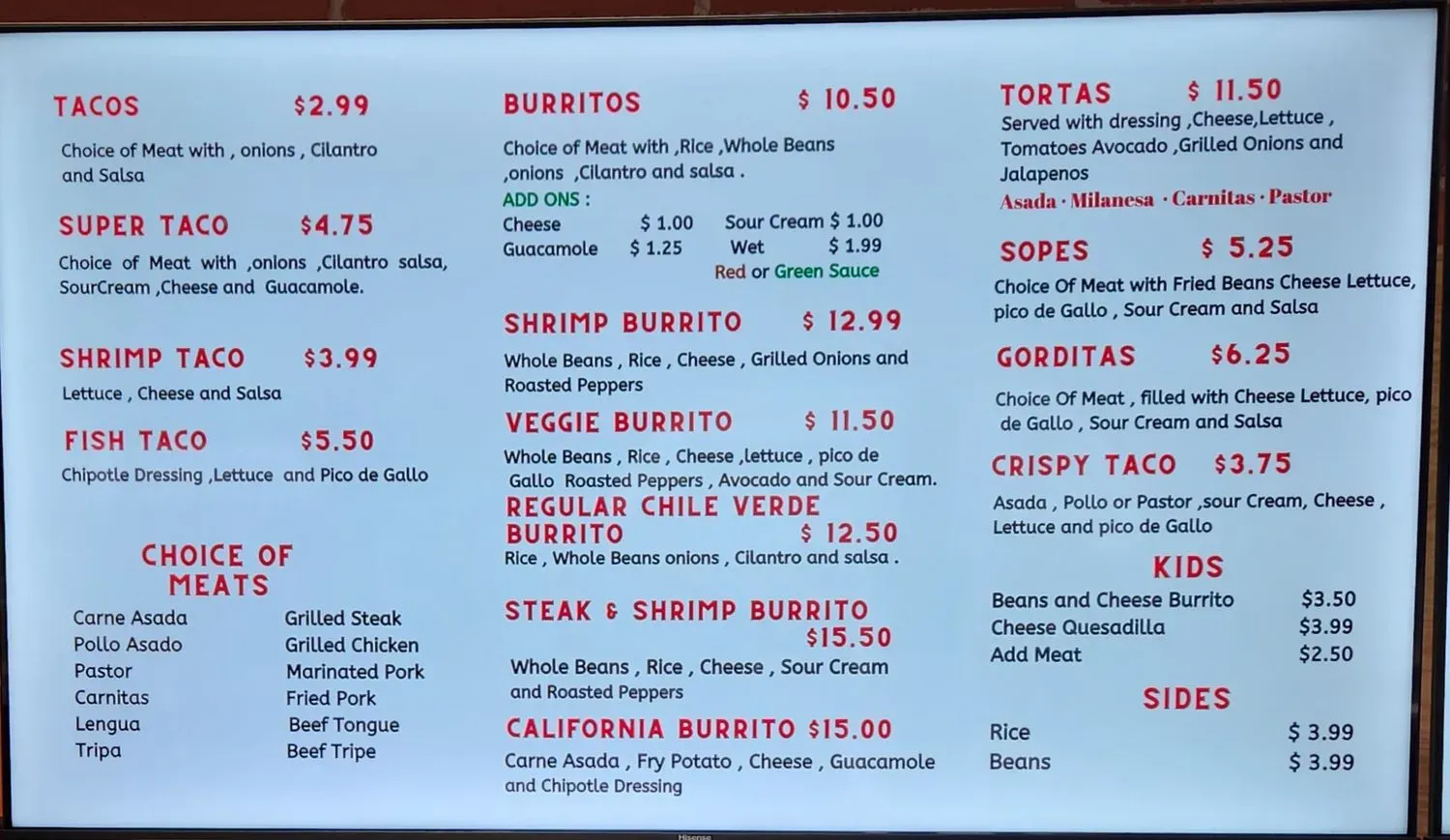 Menu 3