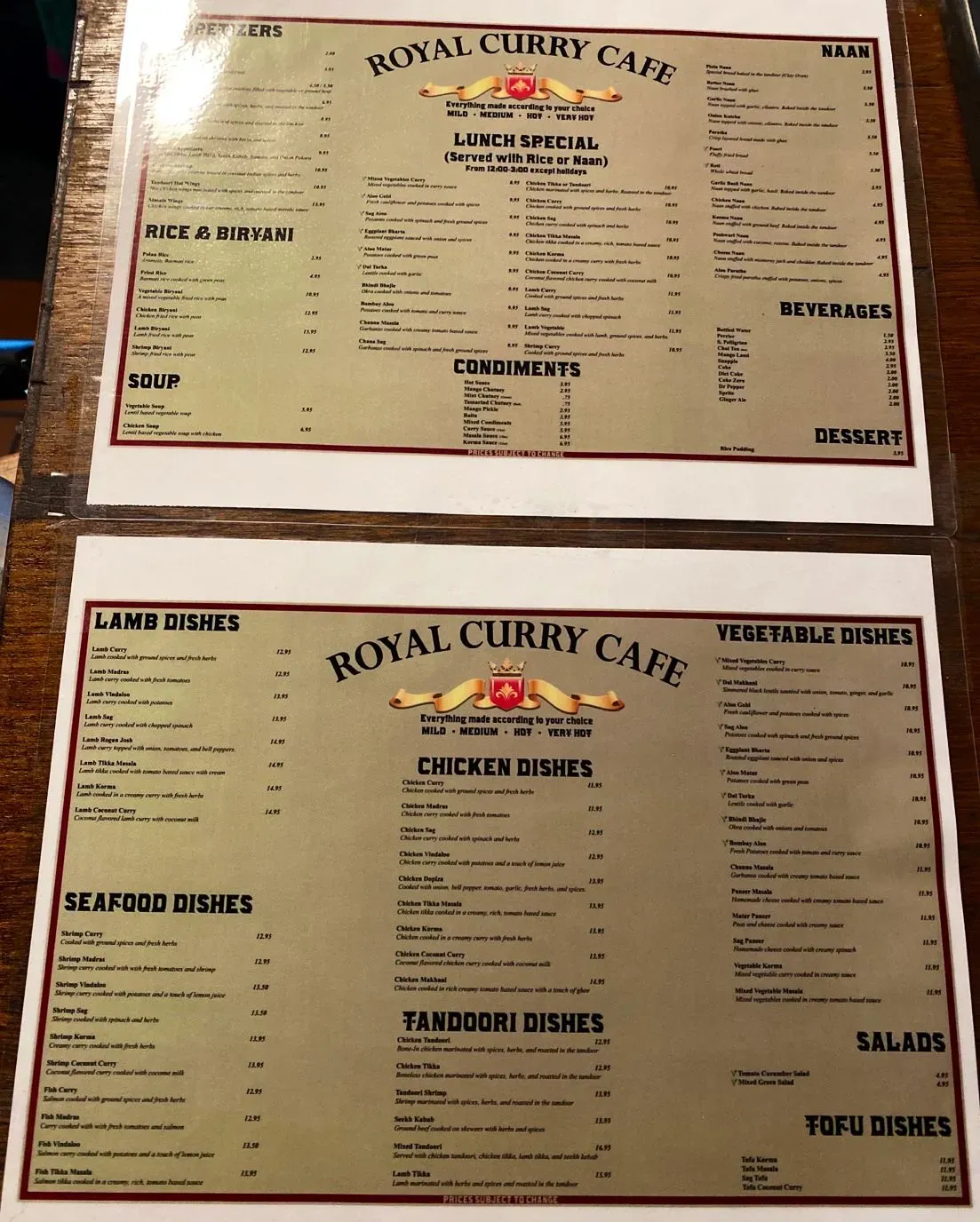 Menu 1