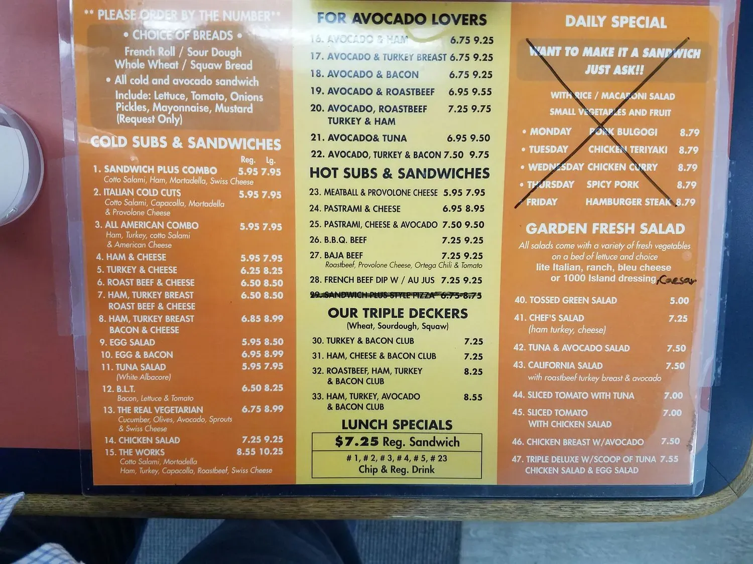 Menu 2