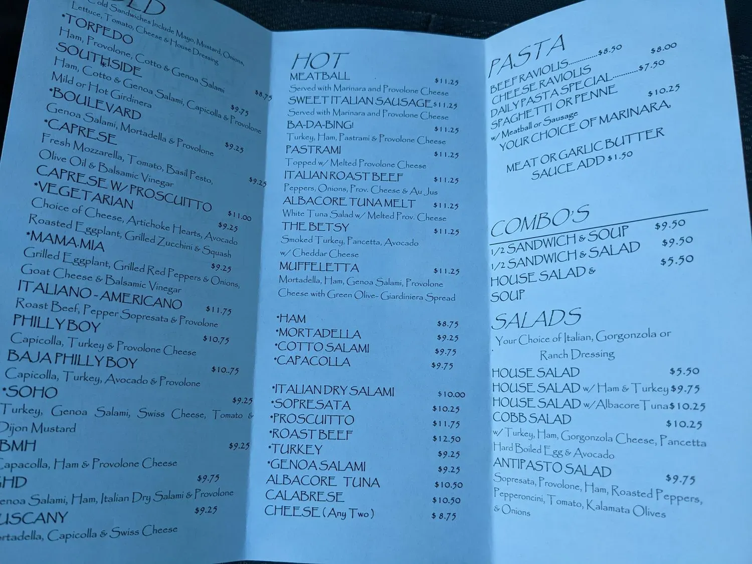 Menu 2