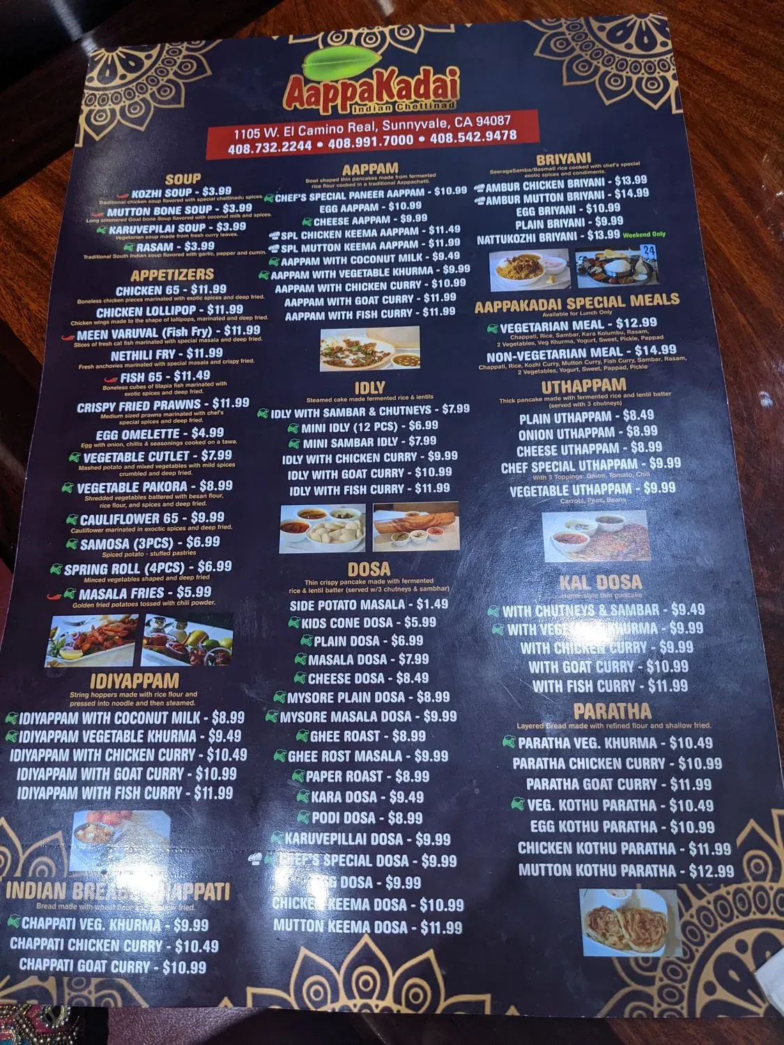 Menu 6