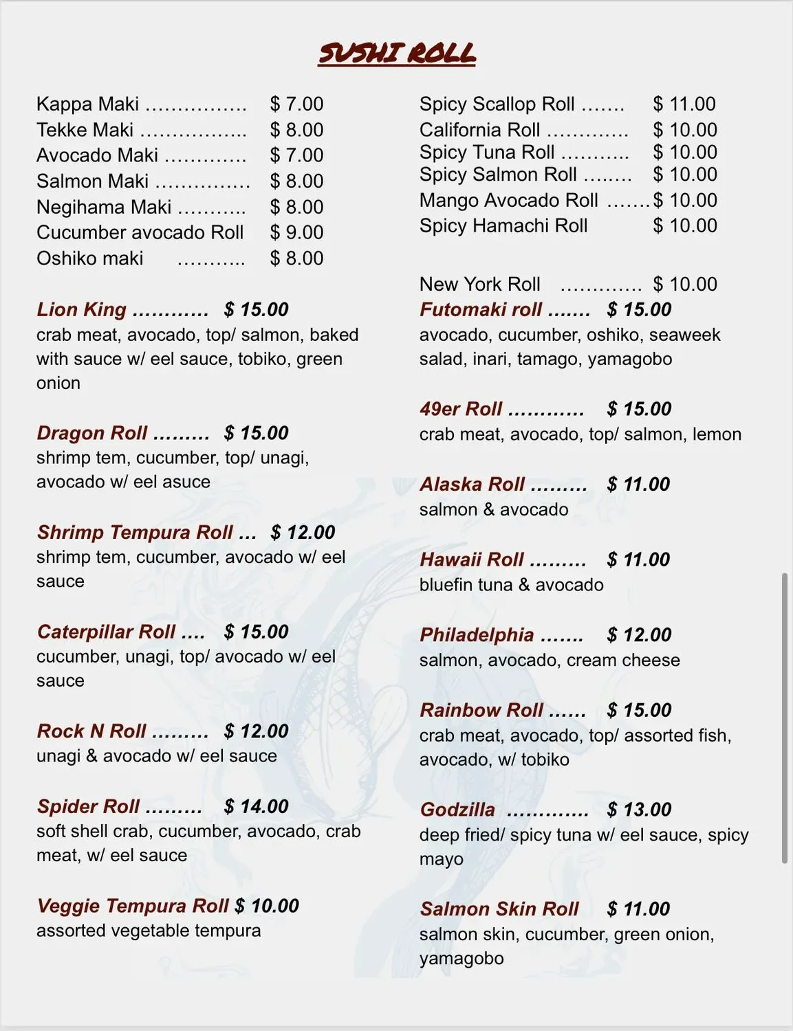 Menu 4