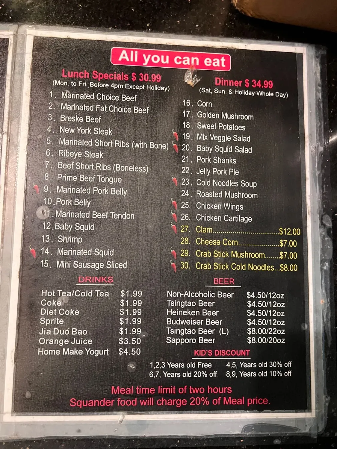 Menu 2