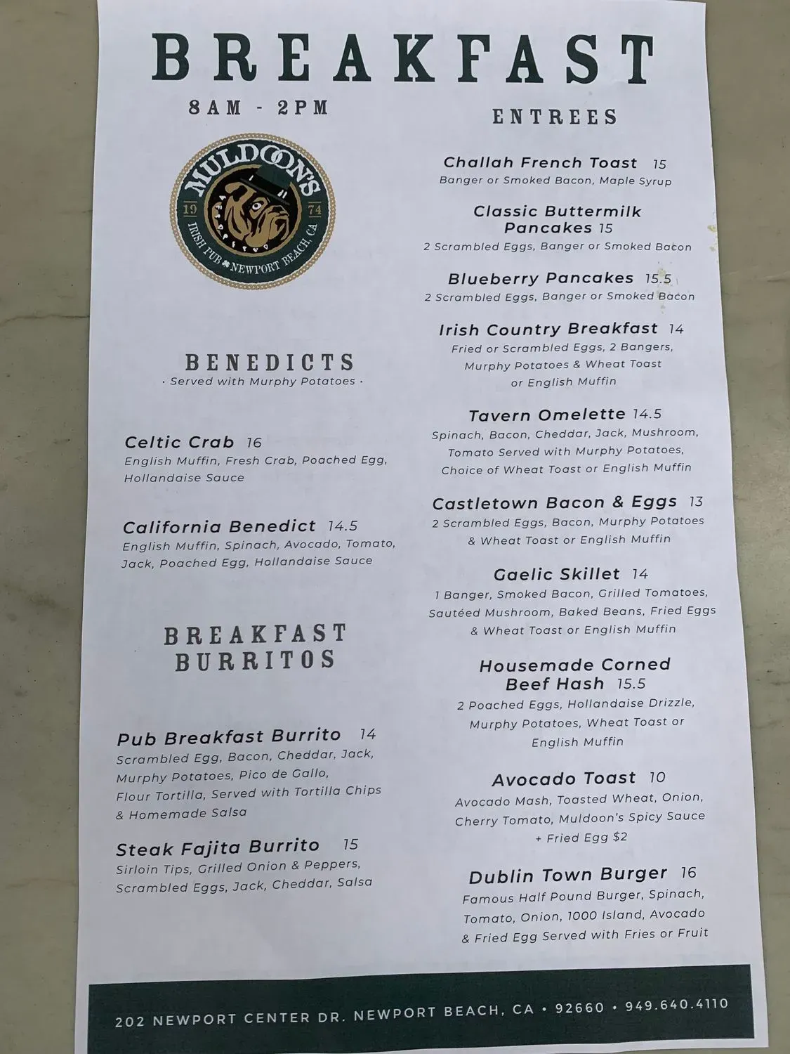 Menu 5