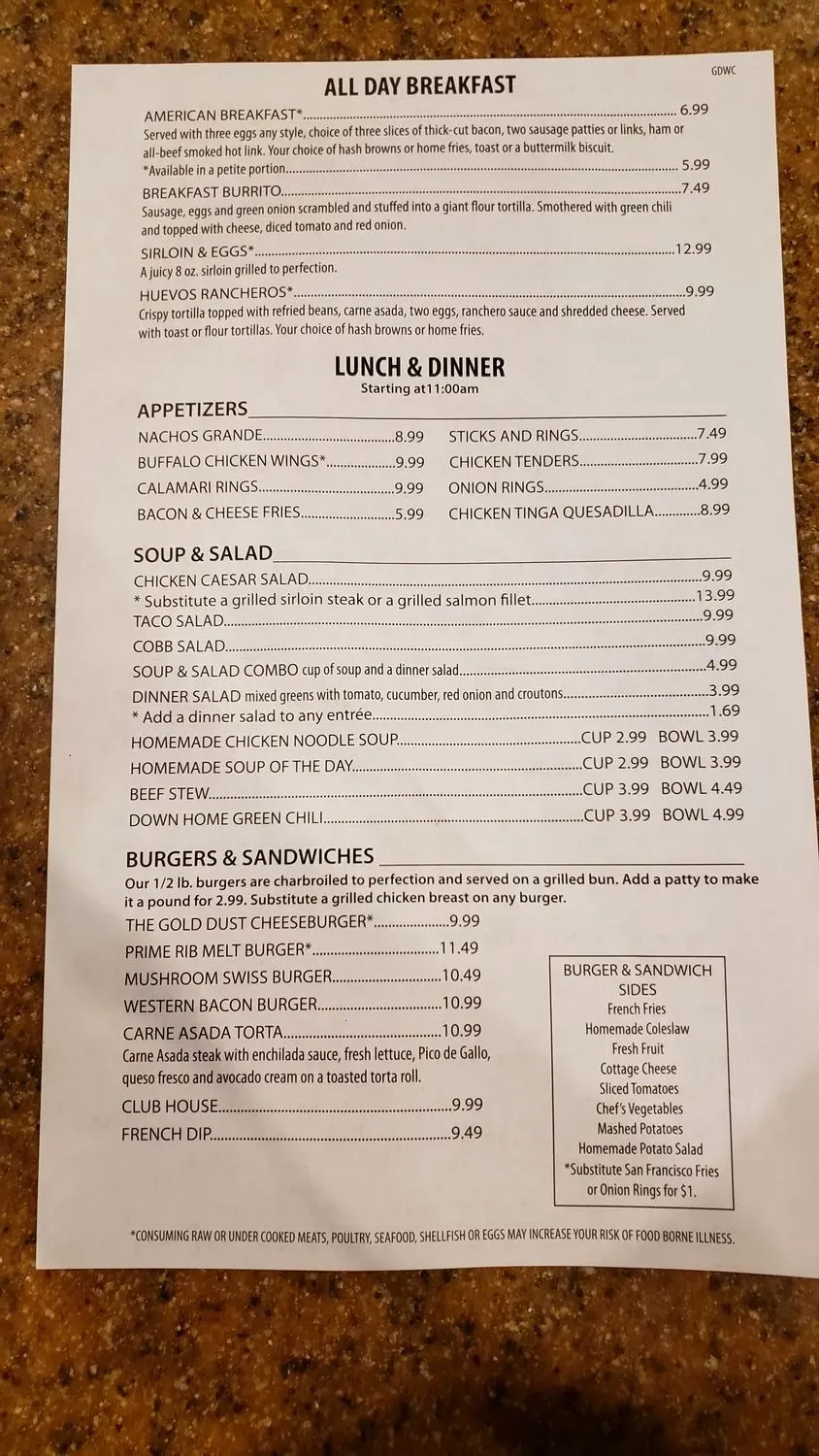 Menu 1