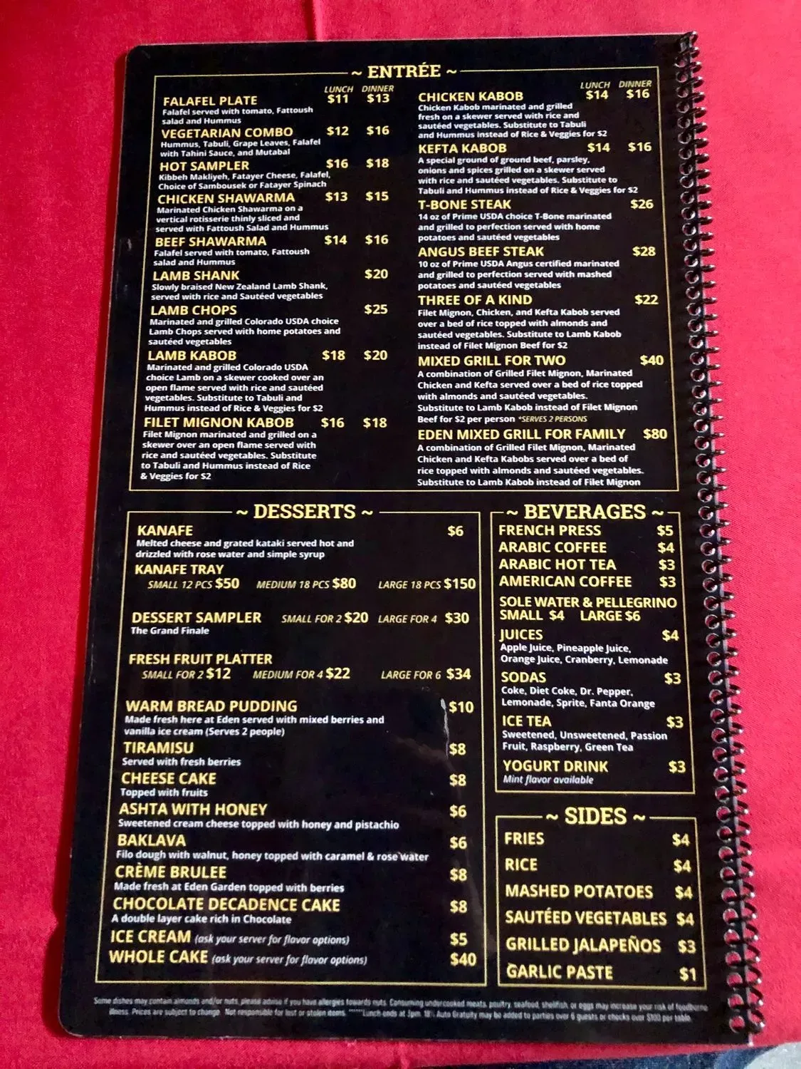 Menu 4