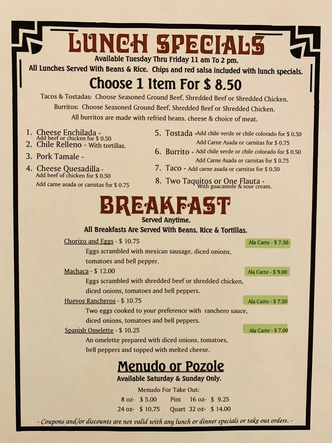 Menu 2