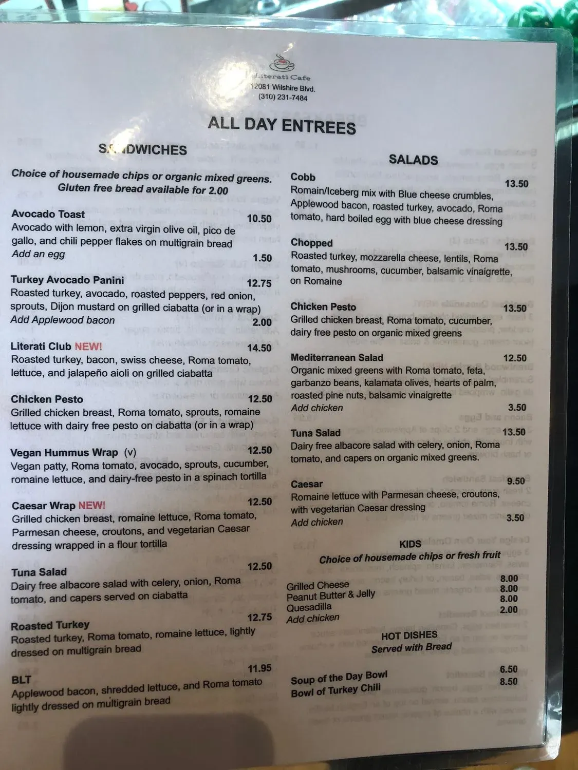 Menu 5