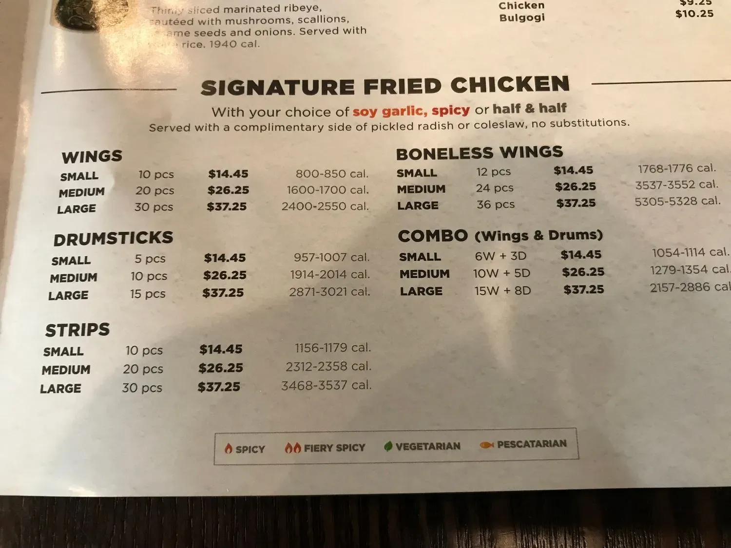 Menu 5