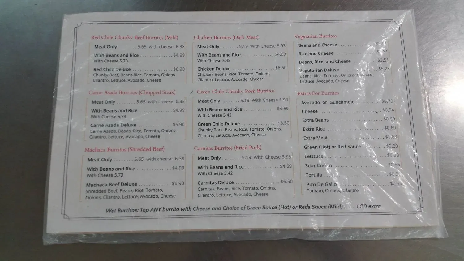 Menu 1