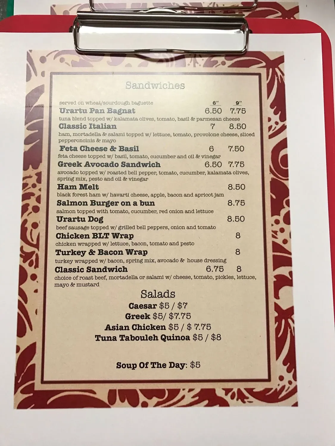 Menu 3