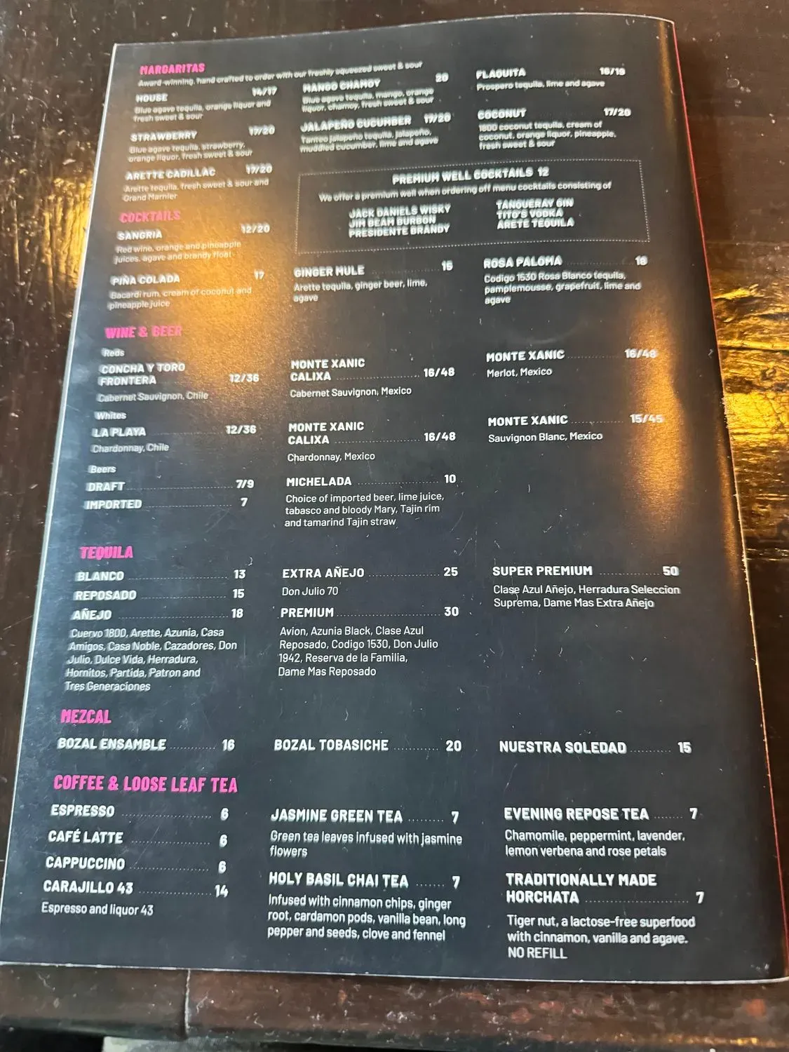 Menu 5