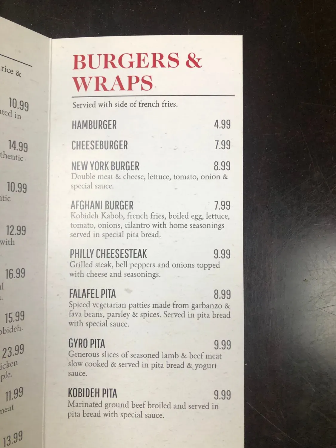 Menu 2