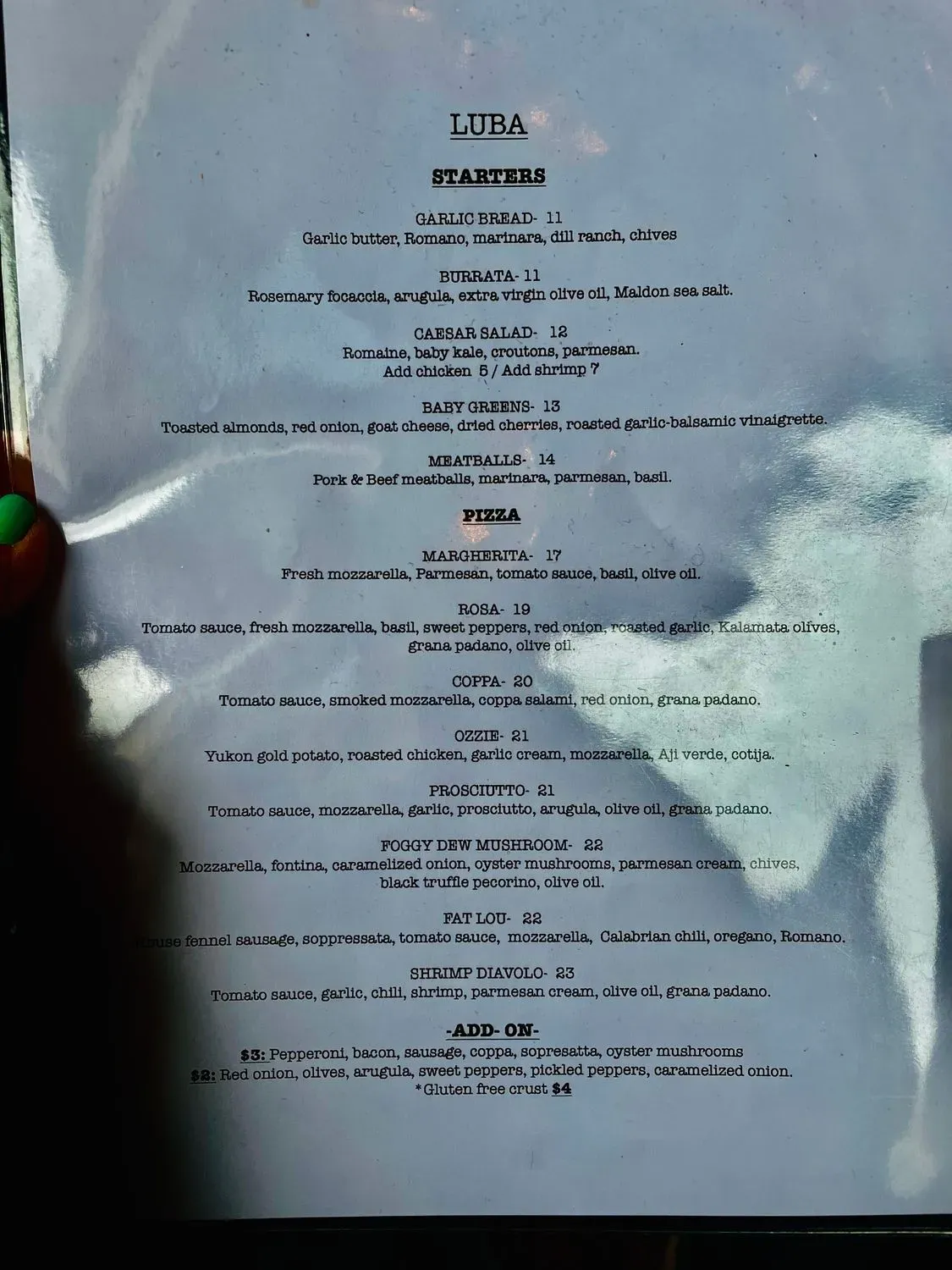 Menu 3