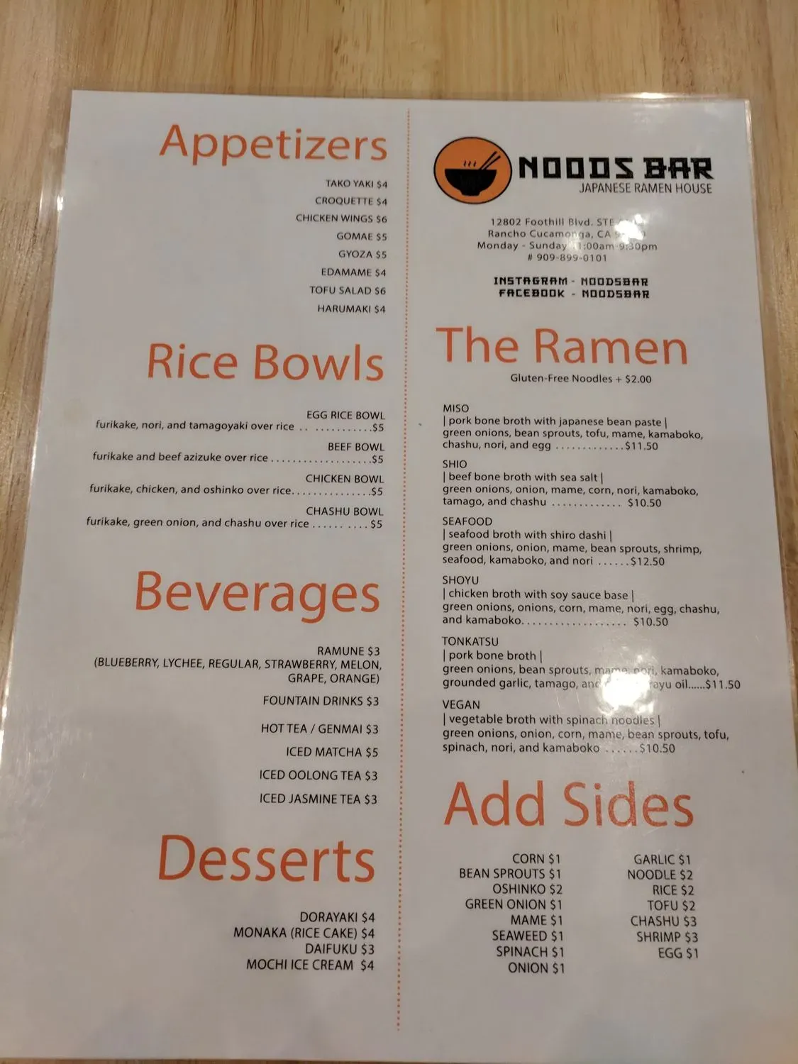 Menu 4