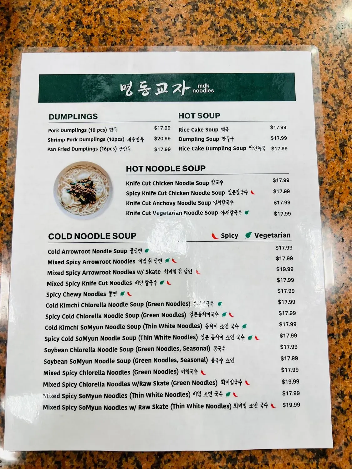 Menu 5