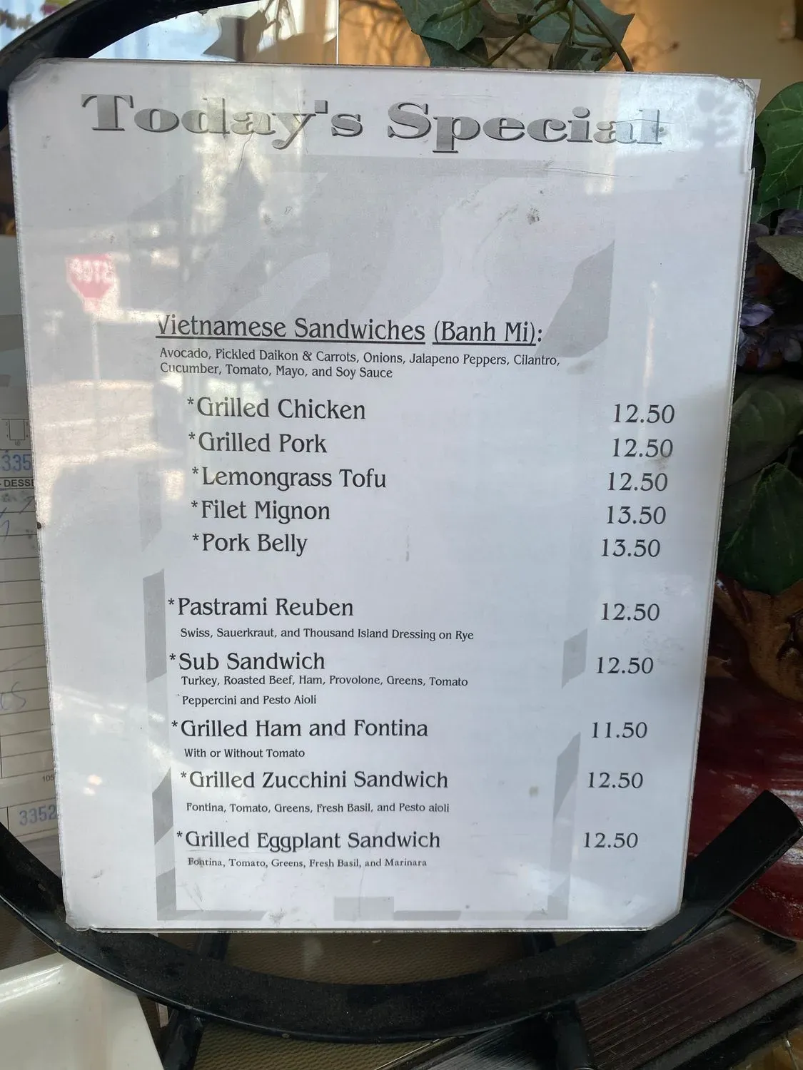 Menu 5