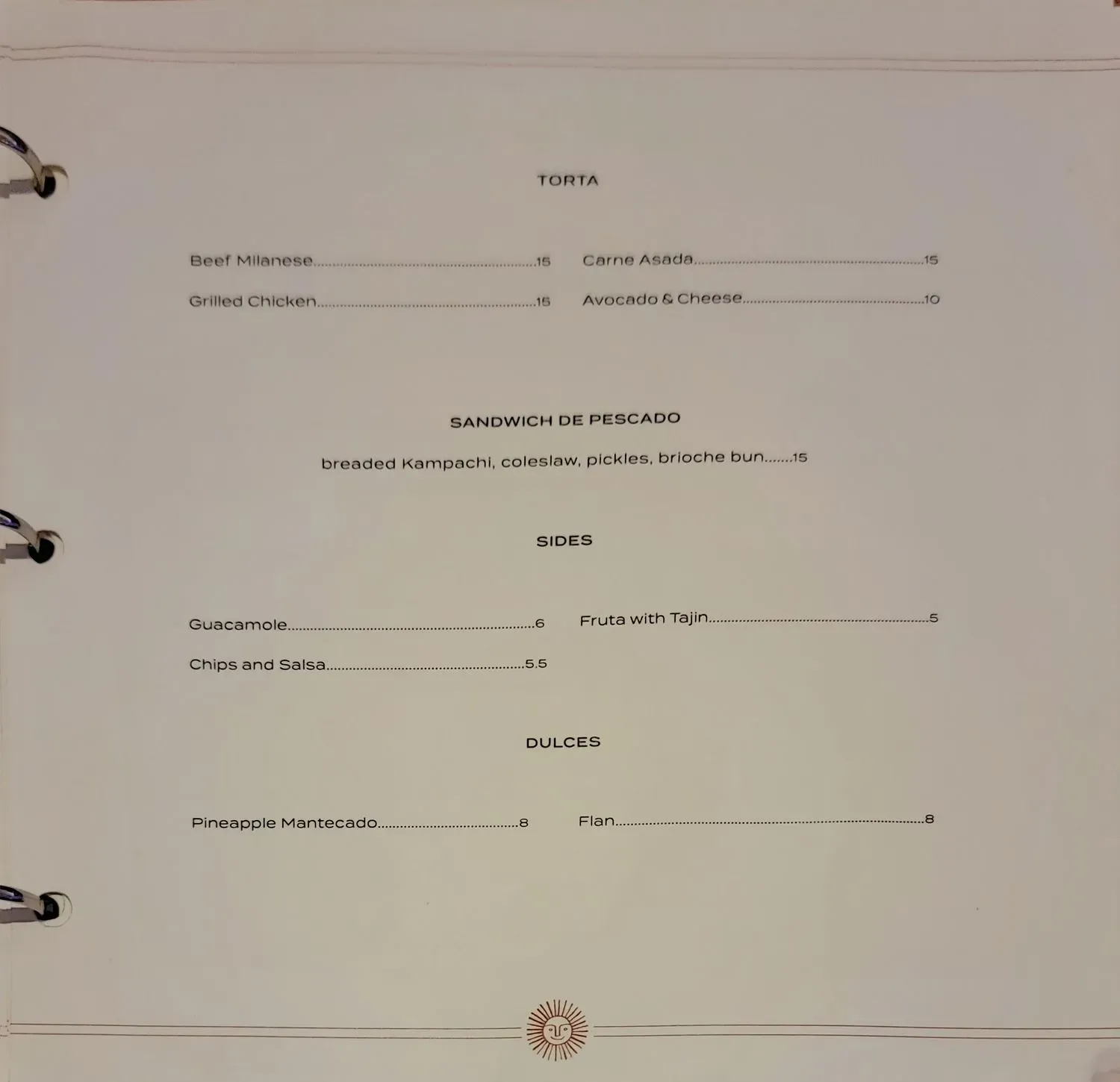 Menu 4