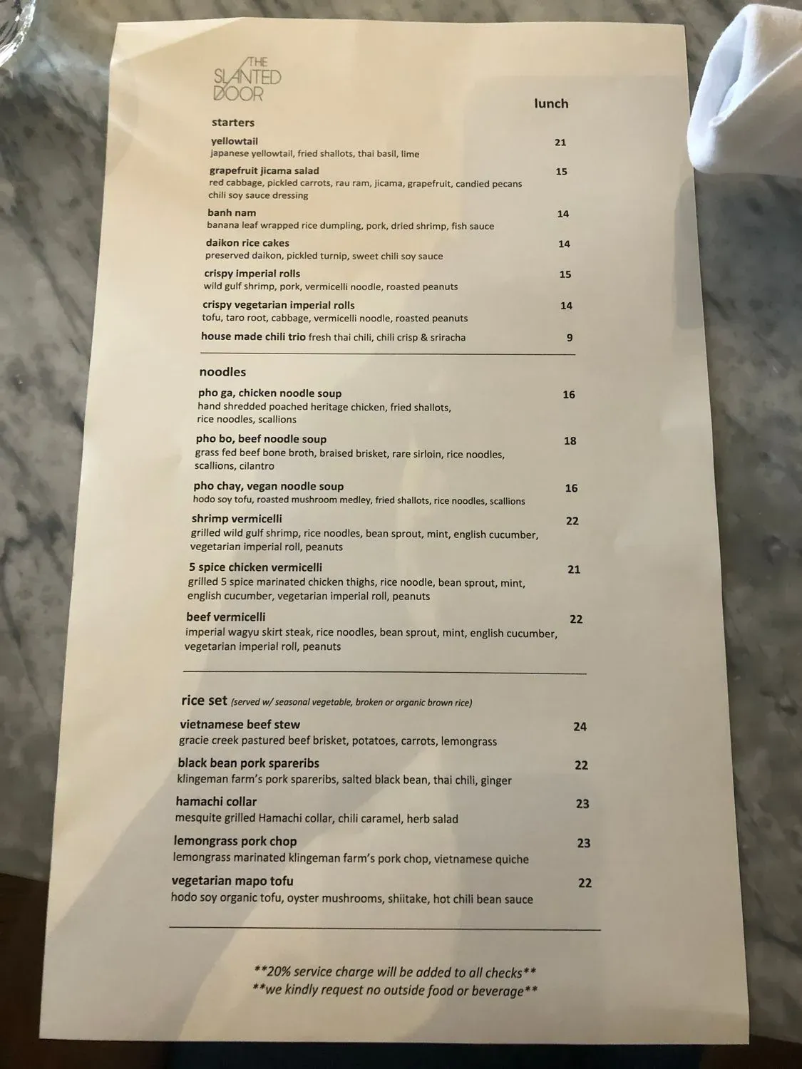 Menu 6