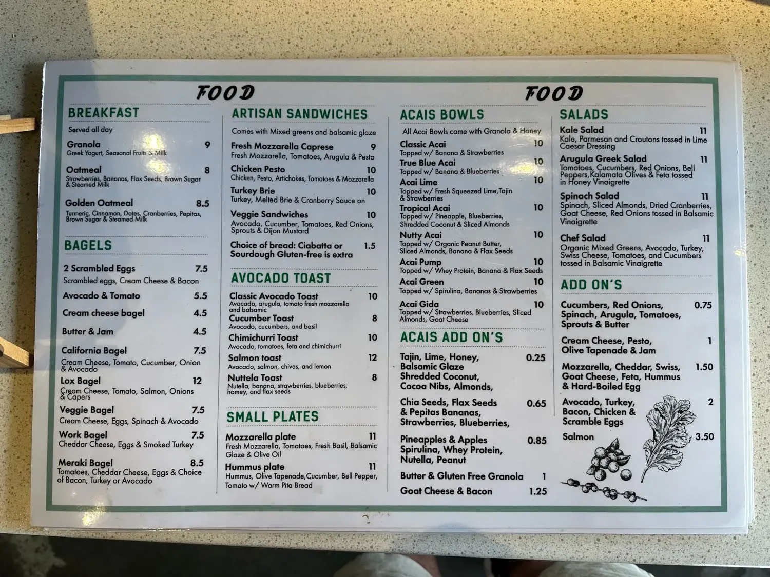 Menu 5