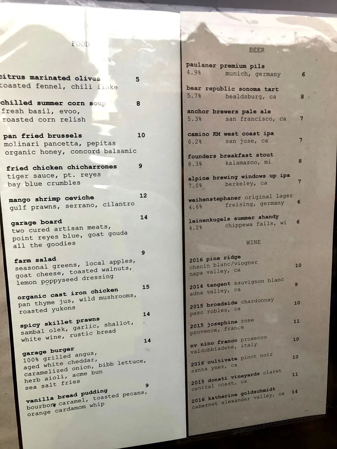 Menu 2