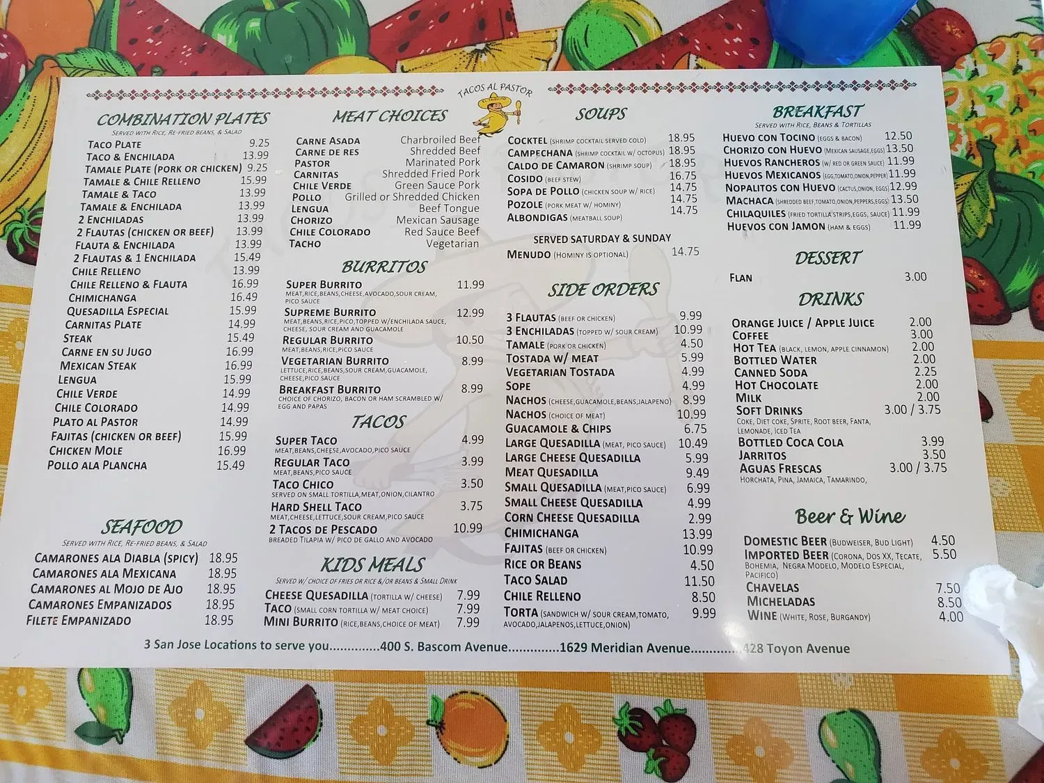 Menu 1