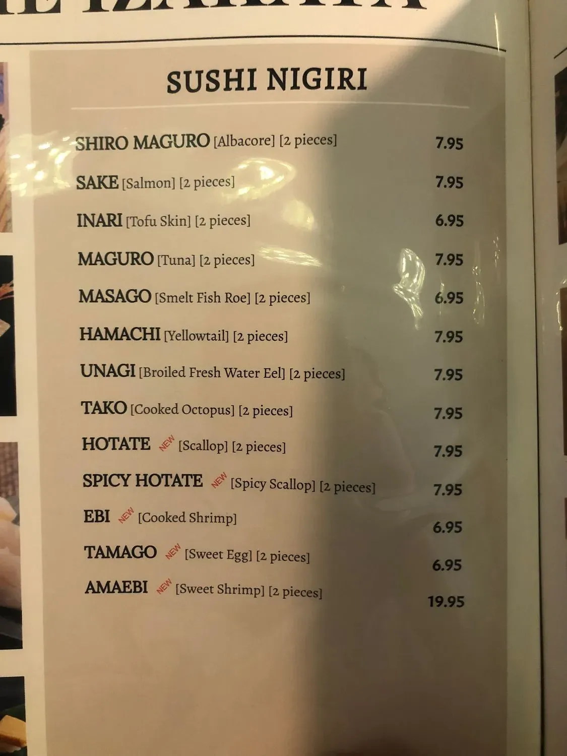 Menu 3